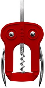 BOJ, Owl Style Double Lever Wing Corkscrew, Red
