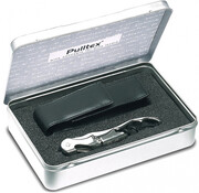 Pulltex, Pulltaps Classic Corkscrew, Silver, gift box with leather case