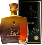 На фото изображение A.E. Dor Gold, 0.7 L (А.Е.Дор Голд, в подарочной коробке объемом 0.7 литра)