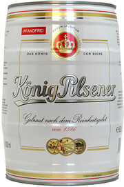 Пиво Konig Pilsener, mini keg, 5 л