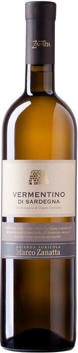 На фото изображение Vigneti Zanatta, Vermentino di Sardegna DOC, 2015, 0.75 L (Виньети Занатта, Верментино ди Сардиния, 2015 объемом 0.75 литра)