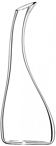 На фото изображение Riedel, Cornetto Single Decanter, 1.2 L (Ридель, Корнетто Сингл Декантер объемом 1.2 литра)