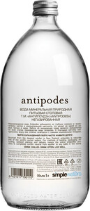 Antipodes Still Mineral Water, glass, 1 L