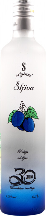 На фото изображение Simex, S-Original Sljiva, 0.7 L (Эс-Ориджинл Слива (ракия сливовая) объемом 0.7 литра)