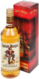 Captain Morgan Spiced Gold, gift box 3D, 0.7 L