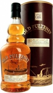 Old Pulteney Single Cask, Cask Strength Unchill-Filtered 1991, in tube, 0.7 L
