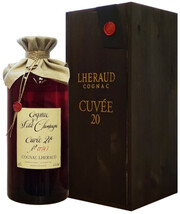 На фото изображение Lheraud Cognac Cuvee 20, wooden box, 5 L (Леро Коньяк Кюве 20, в деревянной коробке объемом 5 литров)