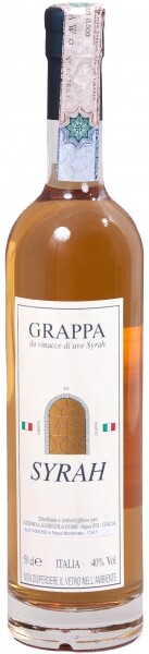 На фото изображение Enrico Fossi Grappa di Syrah, 0.5 L (Граппа ди Сира объемом 0.5 литра)