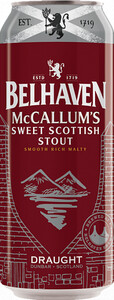 Легке пиво Belhaven, McCallums Stout, in can, 0.44 л
