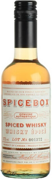 На фото изображение Spicebox, 0.375 L (Спайсбокс в маленьких бутылках объемом 0.375 литра)