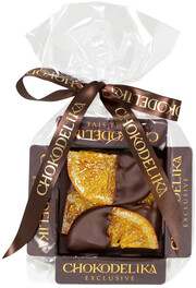 Шоколад Чокоделика, Апельсиновые дольки в темном шоколаде, 42 г