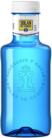 На фото изображение Solan de Cabras Still, PET, 0.5 L (Солан де Кабрас Негазированная, в пластиковой бутылке объемом 0.5 литра)