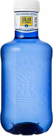 На фото изображение Solan de Cabras Still, PET, 0.33 L (Солан де Кабрас Негазированная, в пластиковой бутылке объемом 0.33 литра)