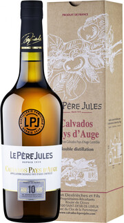 In the photo image Le Pere Jules 10 Years Old, AOC Calvados Pays dAuge, gift box, 0.7 L
