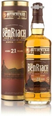 In the photo image Benriach Authenticus 21 years old, In Tube, 0.7 L