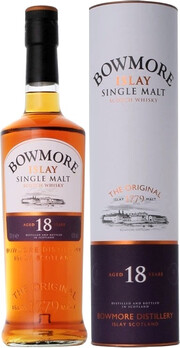 In the photo image Bowmore 18 Years Old, In Tube, 0.7 L