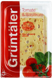 Нарезка сыра Грюнталер С томатом и базиликом, в нарезке, 150 г