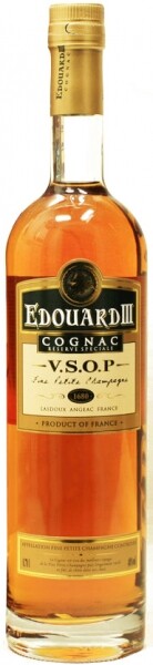 На фото изображение Edouard III VSOP, 0.2 L (Эдуард III VSOP объемом 0.2 литра)