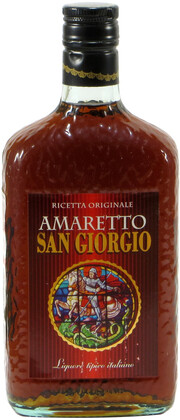 На фото изображение Amaretto San Giorgio, 0.7 L (Амаретто Сан Джорджио объемом 0.7 литра)