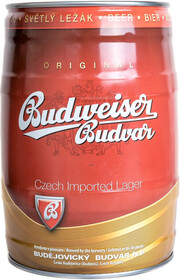 Чеське пиво Budweiser Budvar Svetly Lezak, mini keg, 5 л