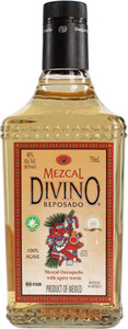 Divino Mezcal Reposado, with the caterpillar, 0.75 л