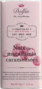 Dolfin, Lait aux Noix de Macadamia Caramelisees, 70 г