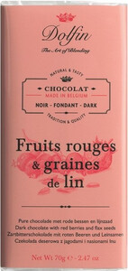Dolfin, Noir aux Fruits Rouges & Grains de Lin, 70 g