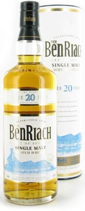 In the photo image Benriach 20 Years Old, In Tube, 0.7 L