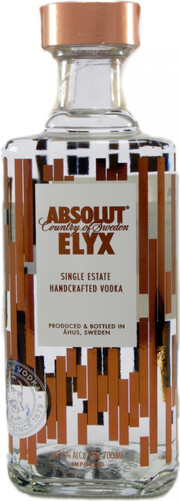 На фото изображение Absolut Elyx, 0.7 L (Абсолют Эликс объемом 0.7 литра)