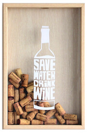 Save Water Drink Wine, light, gift box