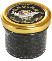 Russian Caviar House, Classic Sturgeon Black Caviar, glass, 113 g