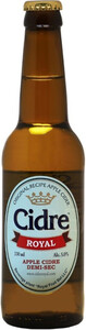 Полусухой сидр Cidre Royal Apple Demi-Sec, 0.33 л