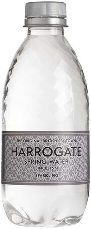 На фото изображение Harrogate Sparkling, PET, 0.33 L (Харрогейт Газированная, в пластиковой бутылке объемом 0.33 литра)