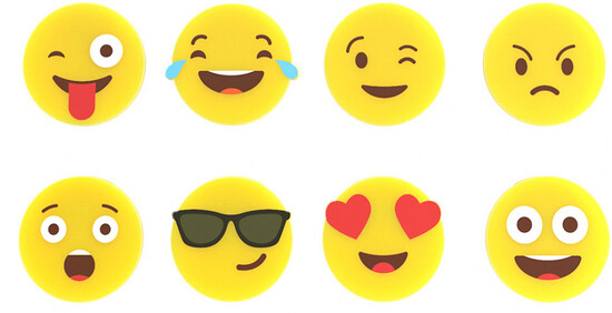 На фото изображение На фото изображение Balvi Gifts, Glass Marker Emoji, 8 pcs (Балви, Маркеры для бокалов Эмоции, 8 шт)