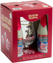 Винный набор Delirium Christmas, gift box with 4 bottles & glass