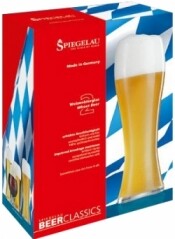 На фото изображение Spiegelau Beer Classics Wheat Beer Set of 2 Glasses, in gift box, 0.7 L (Бокалы для пива Бир Классикс Уит Бир(2 шт. в подарочной коробке) объемом 0.7 литра)