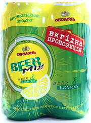 БирМикс Лимон, упаковка из 4-х банок, 0.5 л