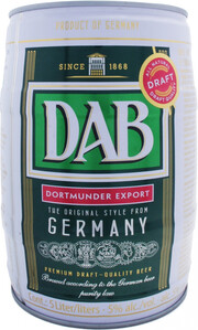 Светлое пиво DAB Dortmunder Export, mini keg, 5 л