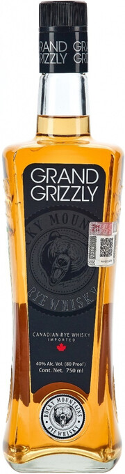 На фото изображение Grand Grizzly Rye, 0.75 L (Гранд Гризли Ржаной в бутылках объемом 0.75 литра)