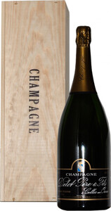 Champagne Delot, Brut Grande Reserve, wooden box, 1.5 L