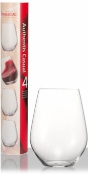 На фото изображение Spiegelau “Authentis Casual” Bordeaux wine glasses, Gift Tube, Set of 4, 0.63 L (Бокалы под вино Бордо “Аутентис Кэжуал” (подарочный набор, 4 шт. в тубе) объемом 0.63 литра)