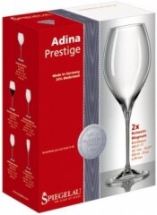 На фото изображение Spiegelau “Adina Prestige” Bordeaux Magnum, Set of 2 glasses in gift box, 0.65 L (Шпигелау Бокалы Бордо “Адина Престиж” (Магнум)  (подарочный набор, 2 шт. в коробке) объемом 0.65 литра)