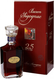 Baron de Sigognac 25 Аns dАge, carafe in gift box, 0.7 L