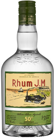 На фото изображение Rhum J.M Blanc, 0.7 L (Ром Джей. Эм Блан объемом 0.7 литра)