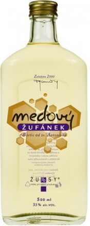 На фото изображение Medovy Zufanek, 0.5 L (Медовый Жуфанек объемом 0.5 литра)
