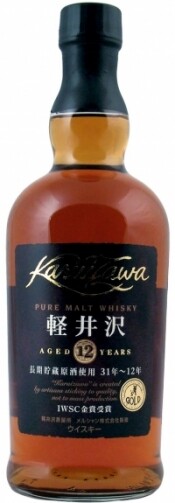На фото изображение Karuizawa 12 years, 0.7 L (Каруизава 12 лет в бутылках объемом 0.7 литра)