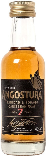 In the photo image Angostura Aged 7 Years, 0.05 L