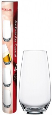 На фото изображение Spiegelau “Authentis Casual” Beer glasses, Gift Tube, Set of 4, 0.55 L (Бокалы под пиво “Аутентис Кэжуал” (подарочный набор, 4 шт. в тубе) объемом 0.55 литра)