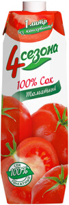 Сок 4 Seasons Tomato, 1 л