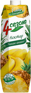 Сок 4 Seasons Banana-Pineapple, 1 л